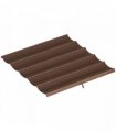 Outsunny Retractable Pergola Cover, 2.55 x 2.5 m Replacement Canopy Fabric for 3 x 3 m Frame, Roof Top Only, Brown
