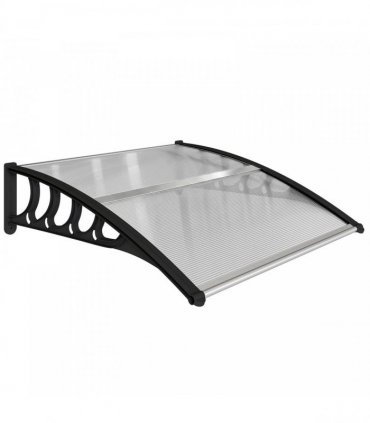 Outsunny Front Door Canopy, Outdoor Awning, Rain Shelter for Window, Porch and Front/Back Door, 103 x 96.5 cm, Clear