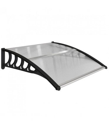 Outsunny Front Door Canopy, Outdoor Awning, Rain Shelter for Window, Porch and Front/Back Door, 103 x 96.5 cm, Clear