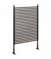 Outsunny Garden Fence with 2 Standing Ways for Hard & Soft Ground, Decorative Outdoor Divider, Animal Barrier Fence, Brown