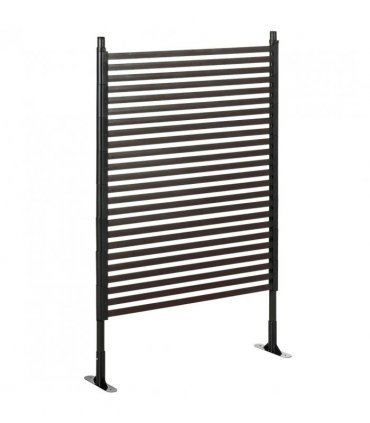 Outsunny Garden Fence with 2 Standing Ways for Hard & Soft Ground, Decorative Outdoor Divider, Animal Barrier Fence, Brown