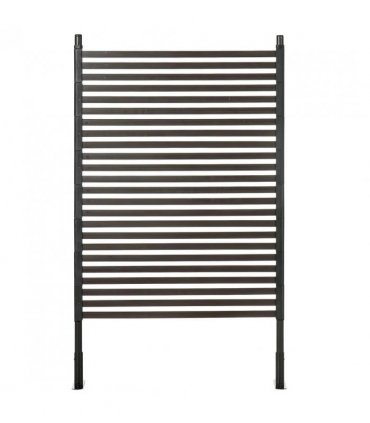 Outsunny Garden Fence with 2 Standing Ways for Hard & Soft Ground, Decorative Outdoor Divider, Animal Barrier Fence, Brown