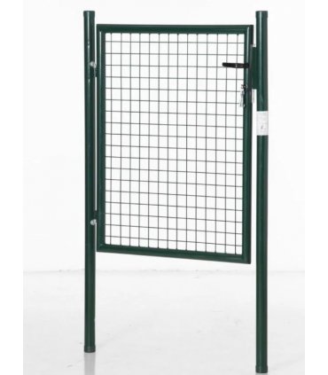 HOMCOM Green Steel Garden Gate with Lock and 3 Keys 97 x 150cm, Green