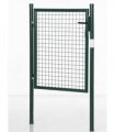HOMCOM Green Steel Garden Gate with Lock and 3 Keys 97 x 150cm, Green