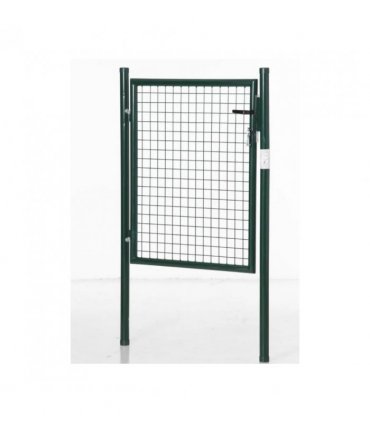 HOMCOM Green Steel Garden Gate with Lock and 3 Keys 97 x 150cm, Green