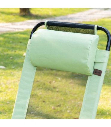 Outsunny Folding Garden Chairs Set of 2, 5-Position Recliner Camping Chair with High Back, All Weather Texteline Seat, Portable Outdoor Dining Chairs with Headrests for Patio, Picnic, Green