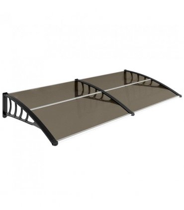 Outsunny Front Door Canopy, Outdoor Awning, Rain Shelter, 200 x 96cm, Brown