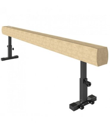 HOMCOM 7.5ft Adjustable Balance Beam, Gymnastics Beam with Wheels, Gymnastics Equipment for 6 Years Old Training