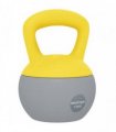 SPORTNOW 12KG Soft Kettlebell, Kettlebell with Non-Slip Handle for Home Gym, Weight Lifting, Strength Training, Yellow/Grey