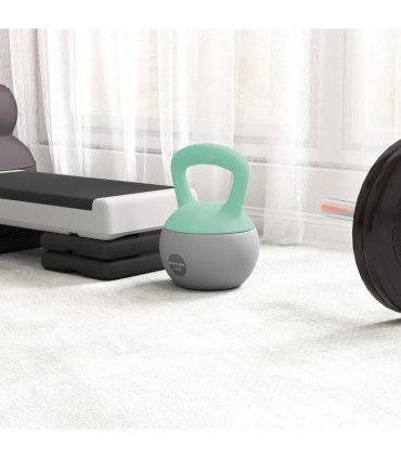 SPORTNOW 12KG Soft Kettlebell, Kettlebell with Non-Slip Handle for Home Gym, Weight Lifting, Strength Training, Green/Grey