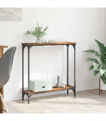 vidaXL Console Table Old Wood 75 x 22.5 x 75 cm Engineered Wood