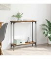 vidaXL Console Table Old Wood 75 x 22.5 x 75 cm Engineered Wood