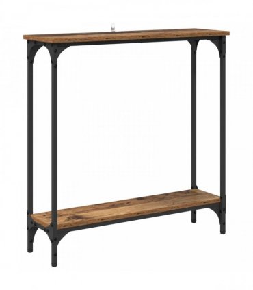 vidaXL Console Table Old Wood 75 x 22.5 x 75 cm Engineered Wood