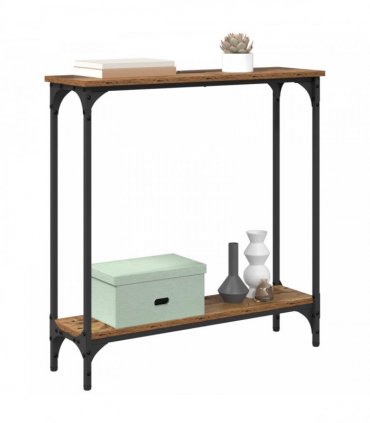 vidaXL Console Table Old Wood 75 x 22.5 x 75 cm Engineered Wood