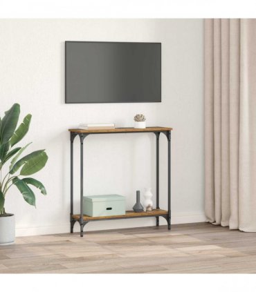 vidaXL Console Table Old Wood 75 x 22.5 x 75 cm Engineered Wood