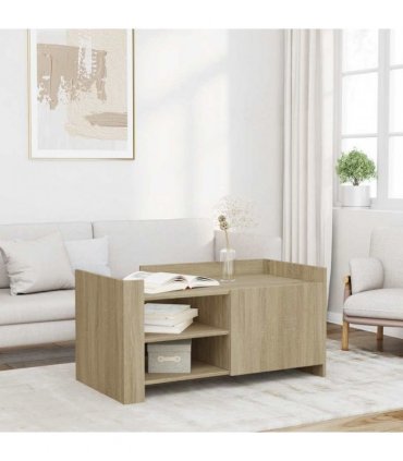 vidaXL Coffee Table Sonoma Oak 100x50x50 cm Engineered Wood