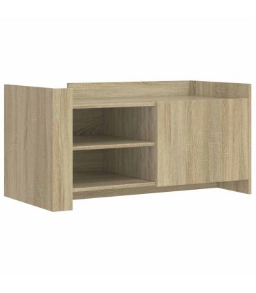 vidaXL Coffee Table Sonoma Oak 100x50x50 cm Engineered Wood