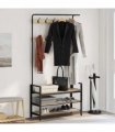vidaXL Coat Rack Sonoma Oak 95 x 34 x 184 cm Engineered wood