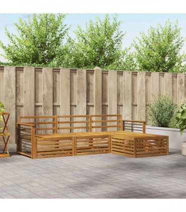 vidaXL Outdoor Sofa Set Natural 249.5 x 162.5 x 73 cm