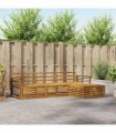 vidaXL Outdoor Sofa Set Natural 249.5 x 162.5 x 73 cm