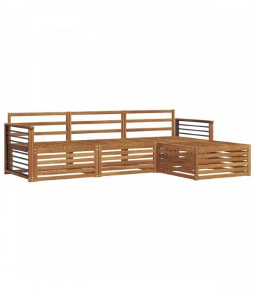 vidaXL Outdoor Sofa Set Natural 249.5 x 162.5 x 73 cm