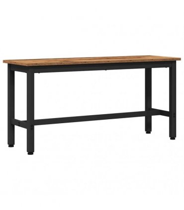 vidaXL Dining Bench 2 pcs Old Wood 100 x 32.5 x 48.5 cm