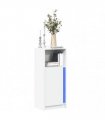 vidaXL Sideboard with LED White 42.5x34x100 cm Engineered Wood