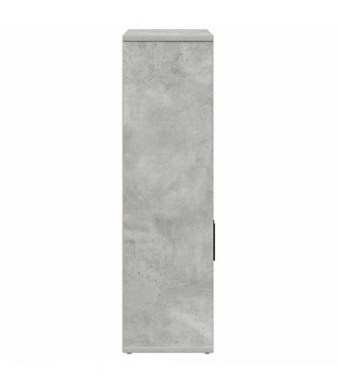 vidaXL Bookcase Concrete Grey 60x24x85 cm Engineered Wood