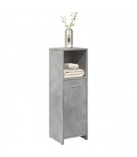 vidaXL Bathroom Cabinet Concrete Grey 30x30x95 cm Engineered Wood