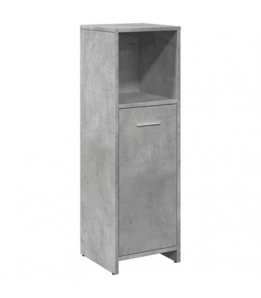 vidaXL Bathroom Cabinet Concrete Grey 30x30x95 cm Engineered Wood