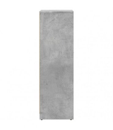 vidaXL Bathroom Cabinet Concrete Grey 30x30x95 cm Engineered Wood