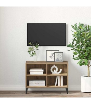 vidaXL TV Cabinet Set Wall-mounted Brown Engineered Wood