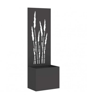 vidaXL Garden Privacy Screen Black 50 x 150 cm Cold-rolled steel