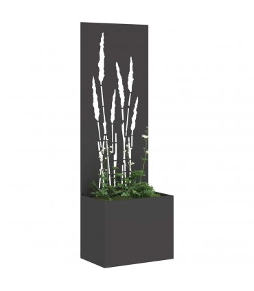 vidaXL Garden Privacy Screen Black 50 x 150 cm Cold-rolled steel