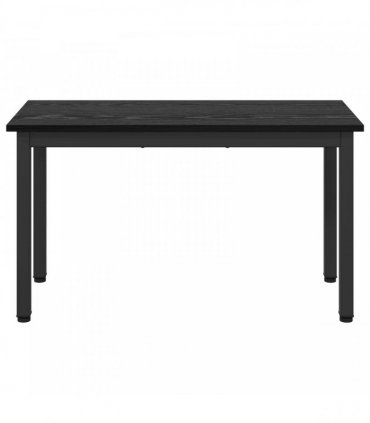 vidaXL Bench Black Oak 80 x 35 x 45 cm Engineered Wood