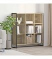 vidaXL Book Cabinet Sonoma 99.5 x 30 x 108.5 cm Engineered Wood