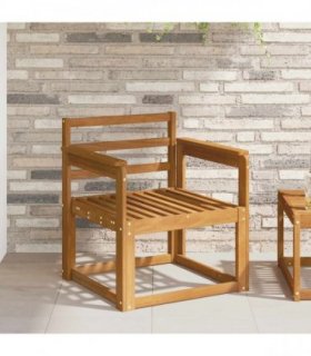 vidaXL Outdoor Sofa Solid Acacia Wood Natural