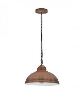 Vintage Industrial Copper E27 Ceiling Light Cage Shade Loft Pendant Lamp