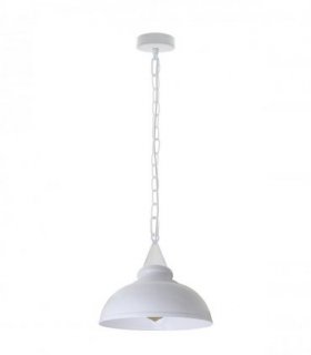 Vintage Industrial White E27 Ceiling Hanging Light  Metal Pendant Lamp