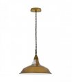 Vintage Industrial Yellow Brass Metal Ceiling Lamp Shade Pendant Lights, UK E27