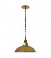 Vintage Industrial Yellow Brass Metal Ceiling Lamp Shade Pendant Lights, UK E28