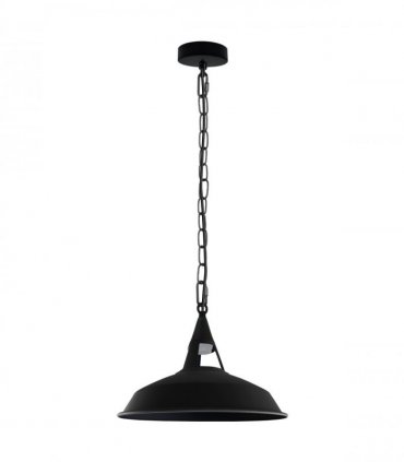 Vintage Industrial Black inner white Metal Ceiling Lamp Pendant Lights UK E27