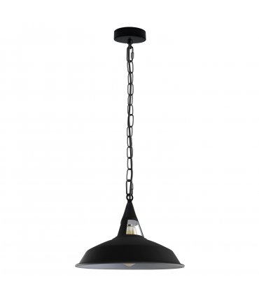 Vintage Industrial Black white Metal Ceiling Lamp Pendant Lights UK E28