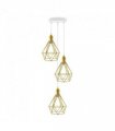 3 Head Yellow pendant Industrial Ceiling Light Fitting, Metal Vintage Lamp Shade