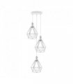 3 Head White pendant Industrial Ceiling Light Fitting,Style Vintage Lamp Shade