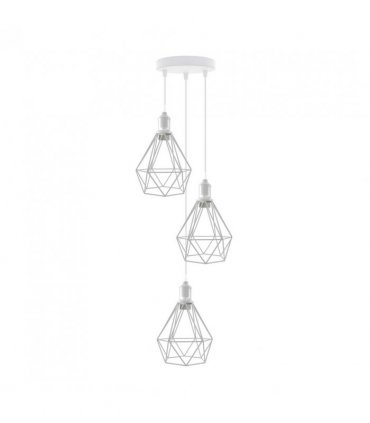 3 Head White pendant Industrial Ceiling Light Fitting,Style Vintage Lamp Shade