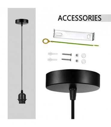 10 Pack Industrial Rose Gold Pendant Light, Lampshade Addable E27 Lamp Holder Light,