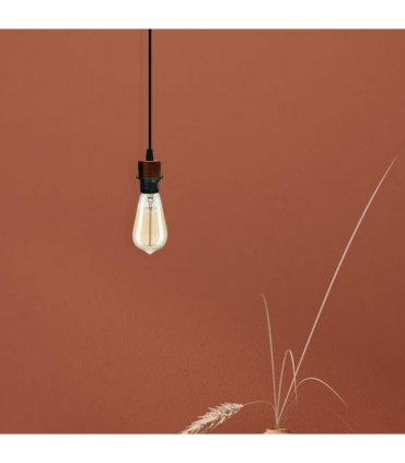5 Pack Industrial Rustic Red Pendant Light, Lampshade Addable E27 Lamp Holder Light, E27 UK Holder Set With PVC Cable.