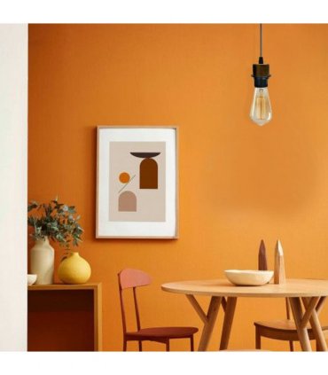 5 Pack Industrial Brushed Copper Pendant Light, Lampshade Addable E27 Lamp Holder Light,