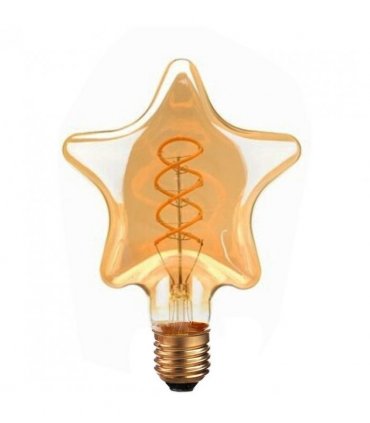 3 Pack Vintage Retro style e27 Edison Screw Amber Glass light Bulbs , Warm White Colour